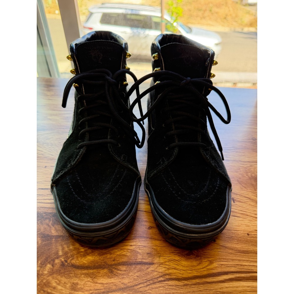 Vans x Marvel Sk8-Hi Black Panther Sneakers Men's Black Gold Sz 10